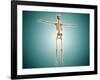 Perspective View of Human Skeletal System-null-Framed Art Print