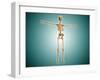 Perspective View of Human Skeletal System-null-Framed Art Print