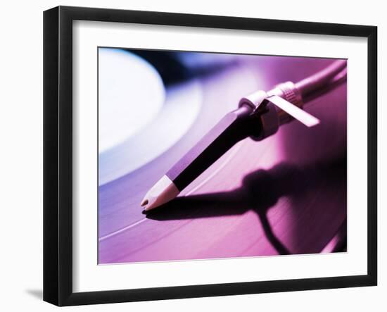 Perspective View of Spinning Old Fashioned Turntable-jaycriss-Framed Photographic Print