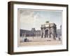 Perspective View of the Carrousel Triumphal Arch and the Tuileries Palace-Thierry Neveu-Framed Giclee Print