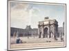 Perspective View of the Carrousel Triumphal Arch and the Tuileries Palace-Thierry Neveu-Mounted Giclee Print