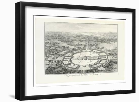 Perspective View of the City of Chaux, 1804-Claude Nicolas Ledoux-Framed Giclee Print