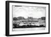 Perspective View of the Garden Facade of the Chateau of Vaux-Le-Vicomte-Israel, The Younger Silvestre-Framed Giclee Print