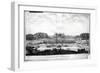 Perspective View of the Garden Facade of the Chateau of Vaux-Le-Vicomte-Israel, The Younger Silvestre-Framed Giclee Print