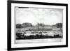 Perspective View of the Garden Facade of the Chateau of Vaux-Le-Vicomte-Israel, The Younger Silvestre-Framed Giclee Print