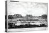 Perspective View of the Garden Facade of the Chateau of Vaux-Le-Vicomte-Israel, The Younger Silvestre-Stretched Canvas