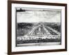 Perspective View of the Garden of Vaux-Le-Vicomte-Israel, The Younger Silvestre-Framed Giclee Print