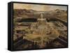 Perspective View of the Gardens and Chateau of Versailles Seen from the Paris Avenue, 1668-Pierre Patel-Framed Stretched Canvas