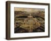 Perspective View of the Gardens and Chateau of Versailles Seen from the Paris Avenue, 1668-Pierre Patel-Framed Giclee Print