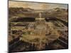 Perspective View of the Gardens and Chateau of Versailles Seen from the Paris Avenue, 1668-Pierre Patel-Mounted Giclee Print