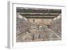 Perspective View of the Grant Theater, Japanese Wood-Cut Print-Lantern Press-Framed Art Print