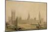 Perspective View of the New Houses of Parliament, C.1840S-Sir Charles Barry-Mounted Giclee Print