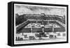 Perspective View of the Place Des Vosges-null-Framed Stretched Canvas