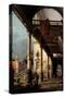 Perspective with Portico-Canaletto-Stretched Canvas
