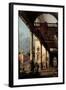 Perspective with Portico-Canaletto-Framed Art Print