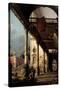 Perspective with Portico-Canaletto-Stretched Canvas