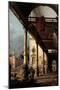Perspective with Portico-Canaletto-Mounted Art Print