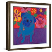 Perspicacious Pug-Angela Bond-Framed Art Print