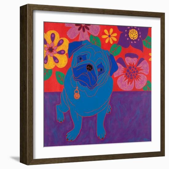 Perspicacious Pug-Angela Bond-Framed Art Print