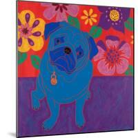 Perspicacious Pug-Angela Bond-Mounted Art Print