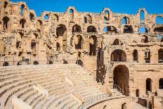 Amphitheater in El Jem, Tunisia-perszing1982-Photographic Print