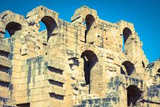 Ruins of the Largest Colosseum in in North Africa. El Jem,Tunisia. Unesco-perszing1982-Photographic Print