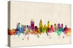 Perth Australia Skyline-Michael Tompsett-Stretched Canvas