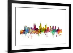 Perth Australia Skyline-Michael Tompsett-Framed Art Print