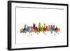 Perth Australia Skyline-Michael Tompsett-Framed Art Print