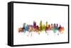 Perth Australia Skyline-Michael Tompsett-Framed Stretched Canvas