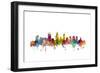 Perth Australia Skyline-Michael Tompsett-Framed Premium Giclee Print