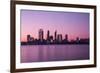 Perth City Skyline at Night-kjekol-Framed Photographic Print