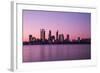 Perth City Skyline at Night-kjekol-Framed Photographic Print