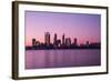 Perth City Skyline at Night-kjekol-Framed Photographic Print