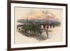 'Perth, from Bridge End', 1907, (c1890)-Charles Wilkinson-Framed Giclee Print