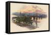 'Perth, from Bridge End', 1907, (c1890)-Charles Wilkinson-Framed Stretched Canvas