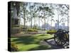 Perth from City Park, Western Australia, Australia-Charles Bowman-Stretched Canvas
