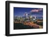 Perth Skyline at Dusk-Jon Hicks-Framed Photographic Print