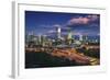 Perth Skyline at Dusk-Jon Hicks-Framed Photographic Print