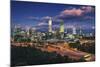 Perth Skyline at Dusk-Jon Hicks-Mounted Photographic Print