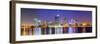 Perth Skyline at Night-demerzel21-Framed Photographic Print