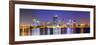 Perth Skyline at Night-demerzel21-Framed Photographic Print