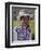 Peru, a Collaya Women at the Main Square of Yanque, a Village in the Colca Canyon-Nigel Pavitt-Framed Premium Photographic Print