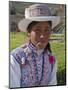 Peru, a Collaya Women at the Main Square of Yanque, a Village in the Colca Canyon-Nigel Pavitt-Mounted Premium Photographic Print