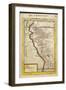 Peru, a Map Showing a Coastal Part of South America on the South Pacific-Alain Manesson Maller-Framed Photographic Print