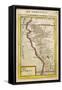 Peru, a Map Showing a Coastal Part of South America on the South Pacific-Alain Manesson Maller-Framed Stretched Canvas