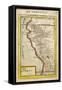 Peru, a Map Showing a Coastal Part of South America on the South Pacific-Alain Manesson Maller-Framed Stretched Canvas