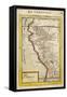 Peru, a Map Showing a Coastal Part of South America on the South Pacific-Alain Manesson Maller-Framed Stretched Canvas