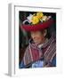 Peru, an Old Woman in Traditional Indian Costume-Nigel Pavitt-Framed Photographic Print