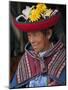 Peru, an Old Woman in Traditional Indian Costume-Nigel Pavitt-Mounted Photographic Print
